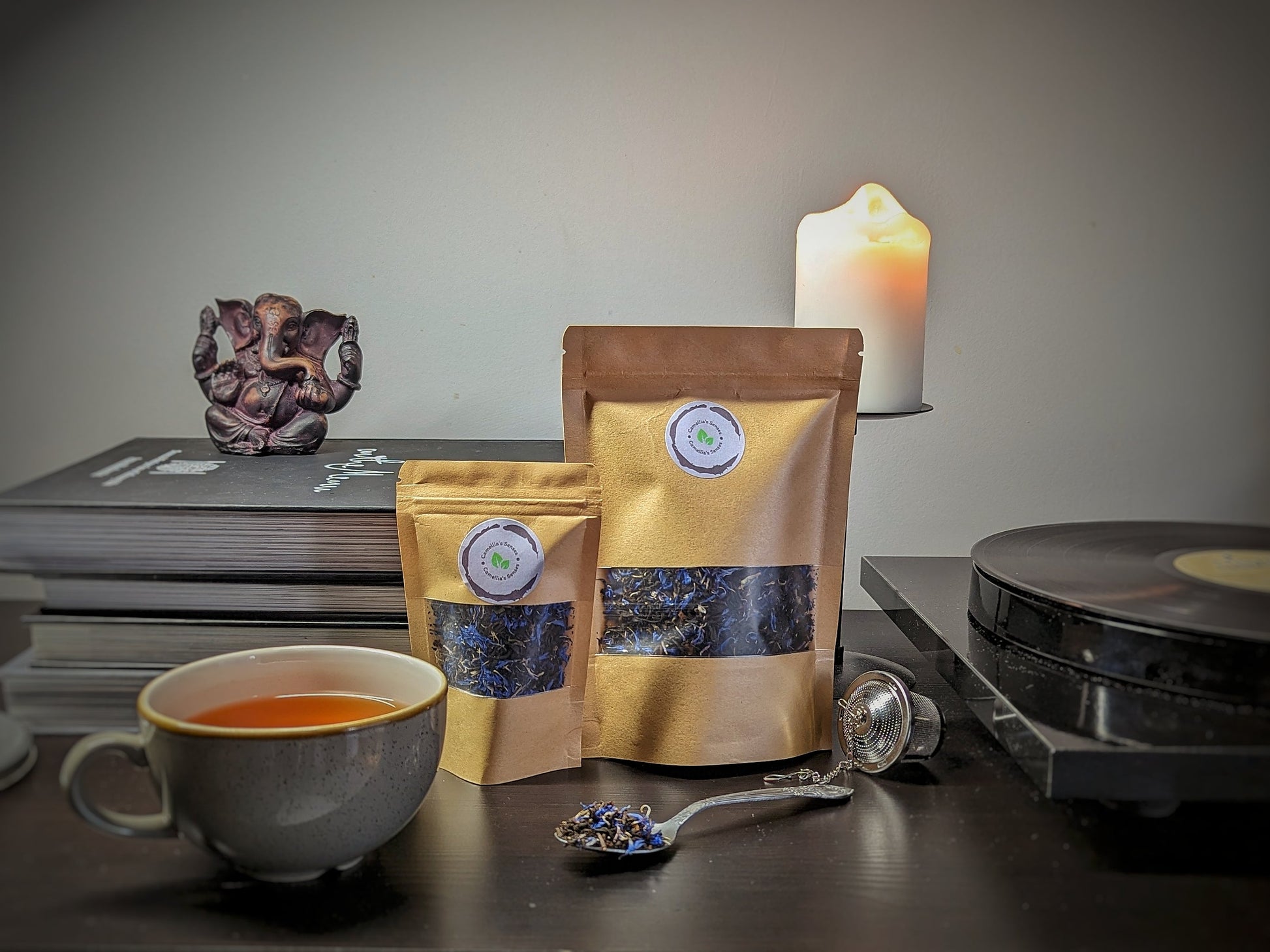 Blue Earl Grey Camellia’s senses